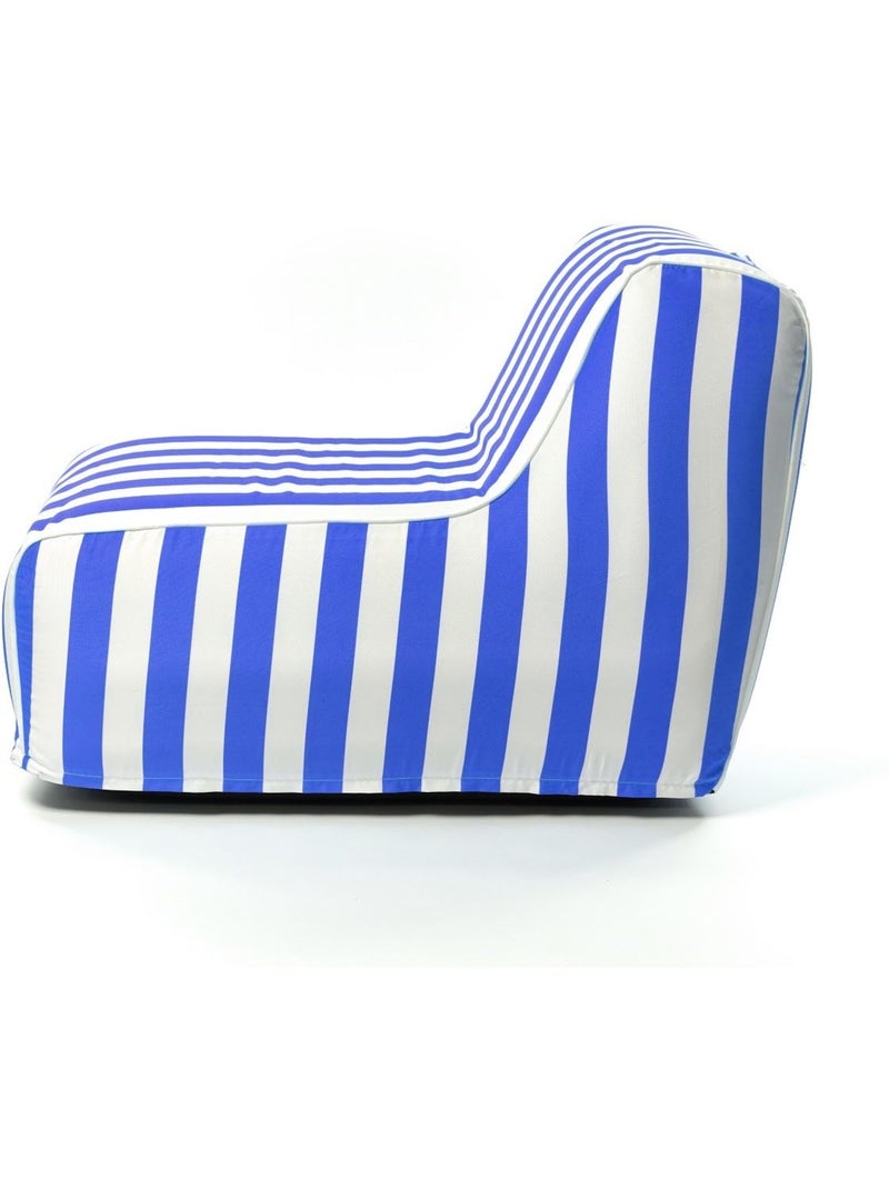 Fauteuil gonflable SUMMER STRIPES Bleu - Kiabi