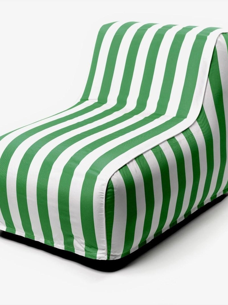 Fauteuil gonflable SUMMER STRIPES Vert - Kiabi