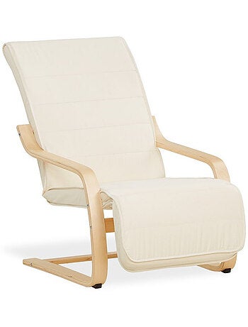 Fauteuil inclinable avec repose-pieds Natural