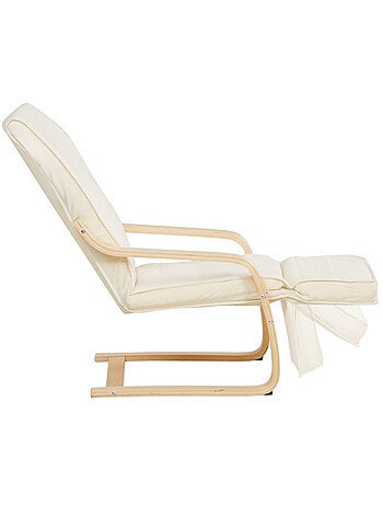 Fauteuil inclinable avec repose-pieds Natural