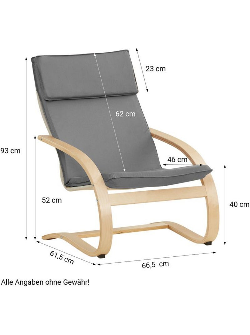 Fauteuil inclinable en Gris Gris - Kiabi