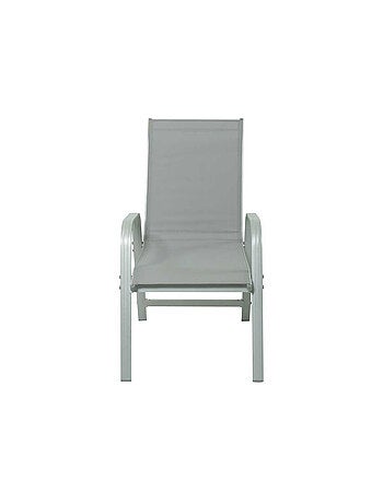 Fauteuil jardin Alu/Textilène - Lot de 2