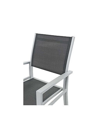 Fauteuil jardin Alu/Textilène - Lot de 2