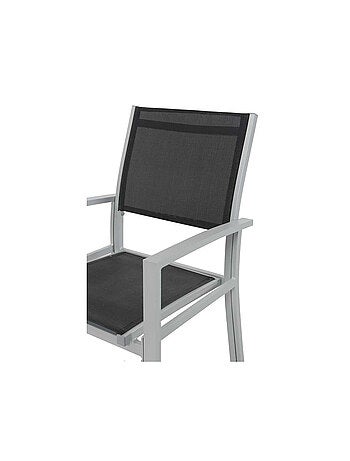Fauteuil jardin Alu/Textilène - Lot de 2