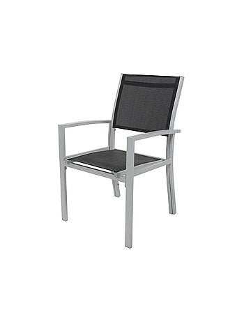Fauteuil jardin Alu/Textilène - Lot de 2