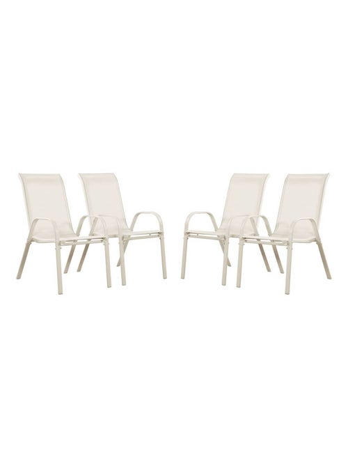 Fauteuil jardin Textilène - Lot de 4 - Kiabi