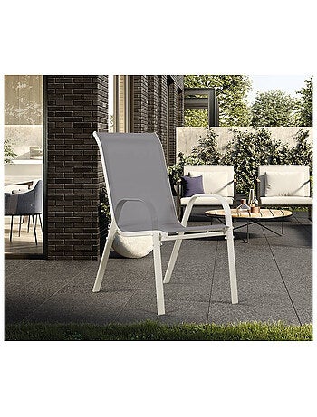 Fauteuil jardin Textilène - Lot de 4