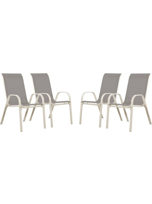Fauteuil jardin Textilène - Lot de 4 - Kiabi