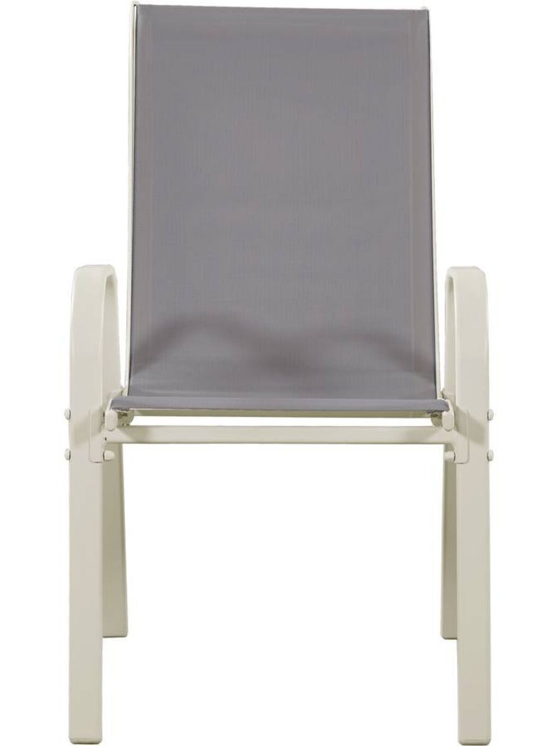 Fauteuil jardin Textilène - Lot de 4 Gris clair - Kiabi