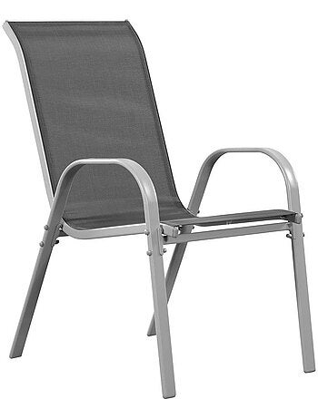 Fauteuil jardin Textilène - Lot de 4
