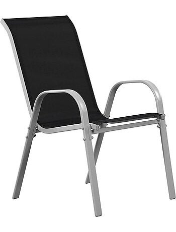 Fauteuil jardin Textilène - Lot de 4