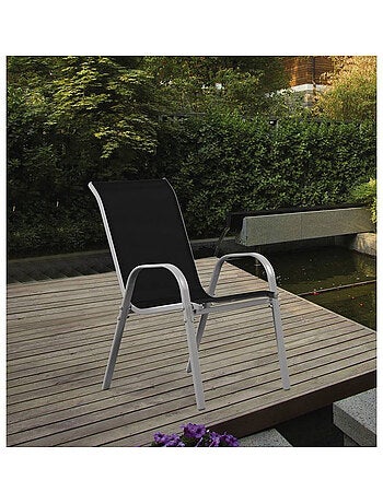 Fauteuil jardin Textilène - Lot de 4