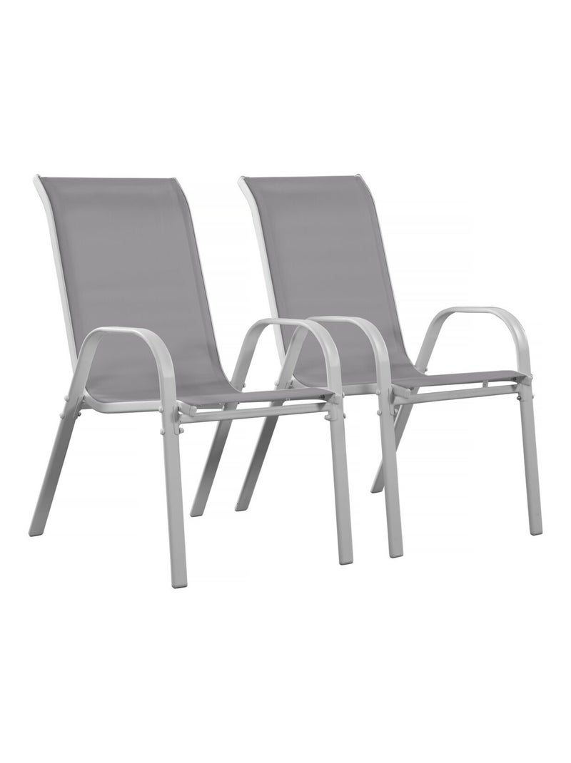 Fauteuil jardin Textilène Ecru - Kiabi