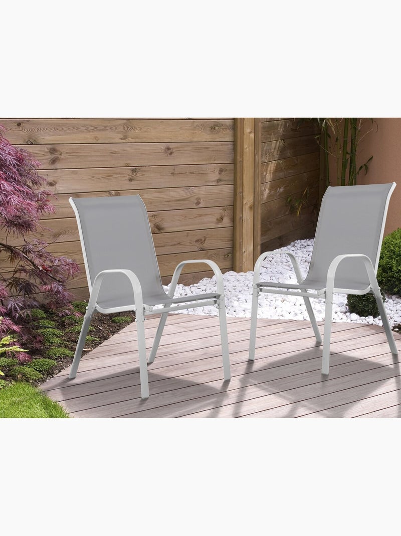 Fauteuil jardin Textilène Ecru - Kiabi