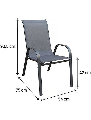 Fauteuil jardin textilène
