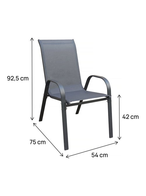 Fauteuil jardin textilène - Kiabi