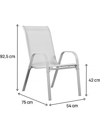 Fauteuil jardin textilène