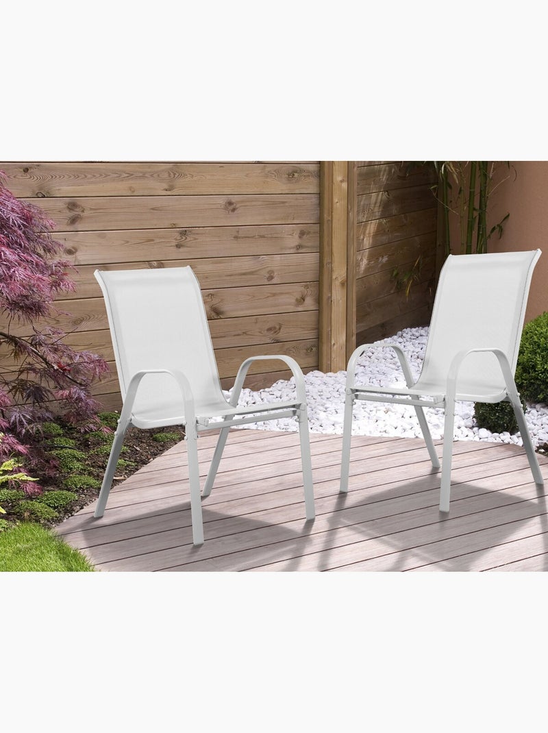 Fauteuil jardin Textilène Gris clair - Kiabi