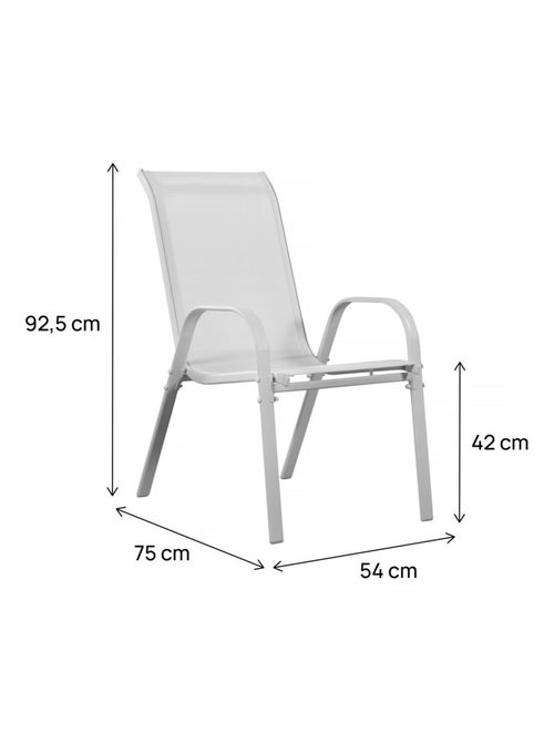 Fauteuil jardin Textilène - Kiabi