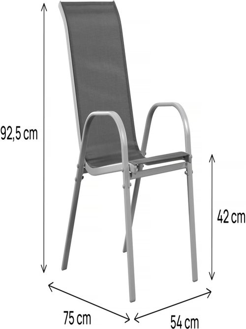 Fauteuil jardin Textilène - Kiabi