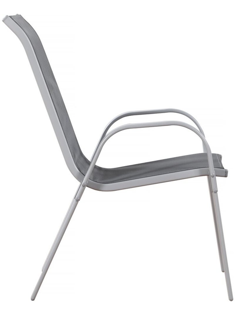 Fauteuil jardin Textilène Gris - Kiabi
