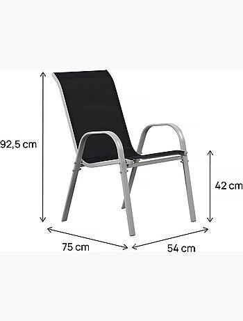 Fauteuil jardin textilène