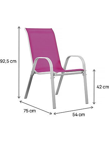 Fauteuil jardin textilène