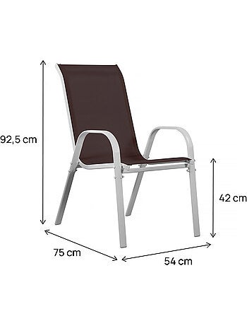 Fauteuil jardin textilène