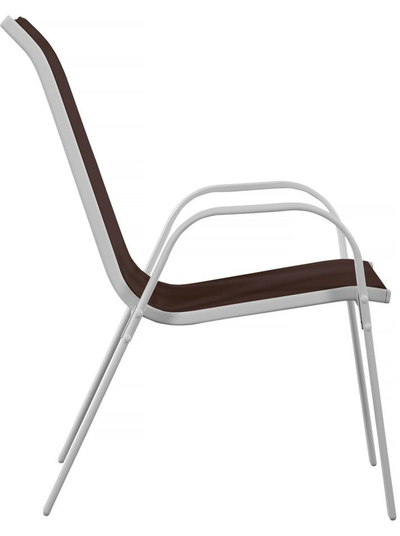 Fauteuil jardin Textilène Taupe - Kiabi