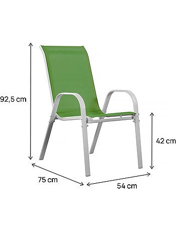Fauteuil jardin textilène