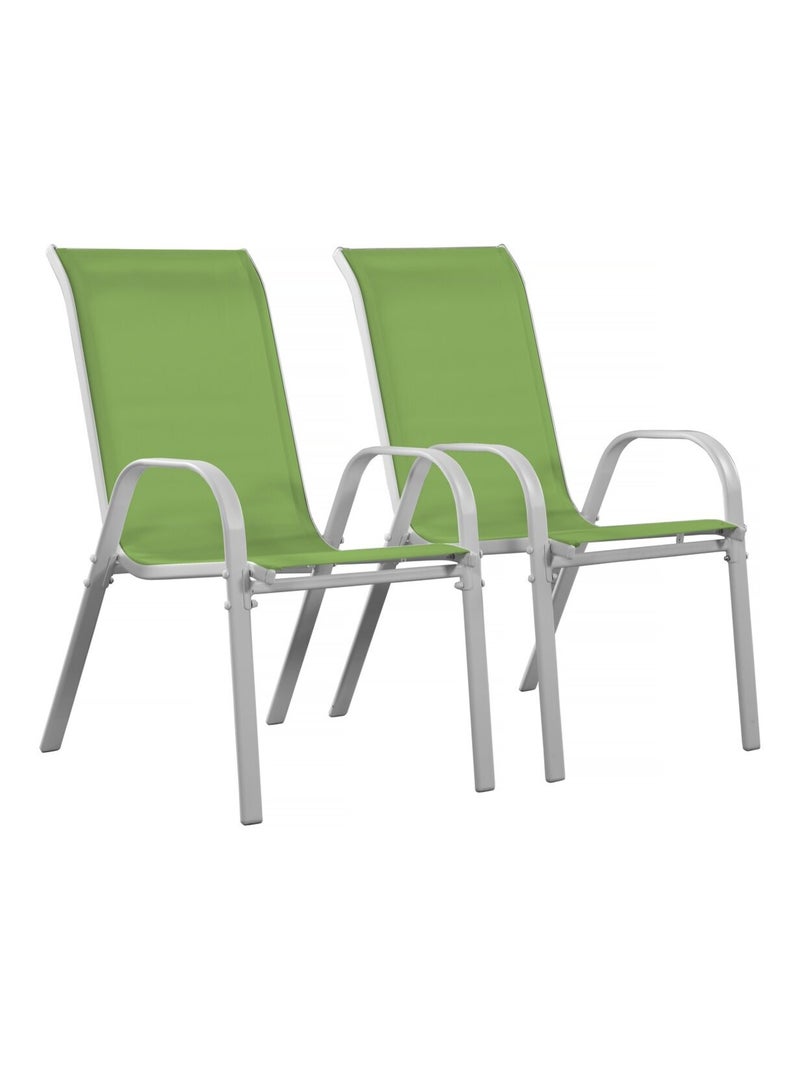 Fauteuil jardin Textilène Vert - Kiabi
