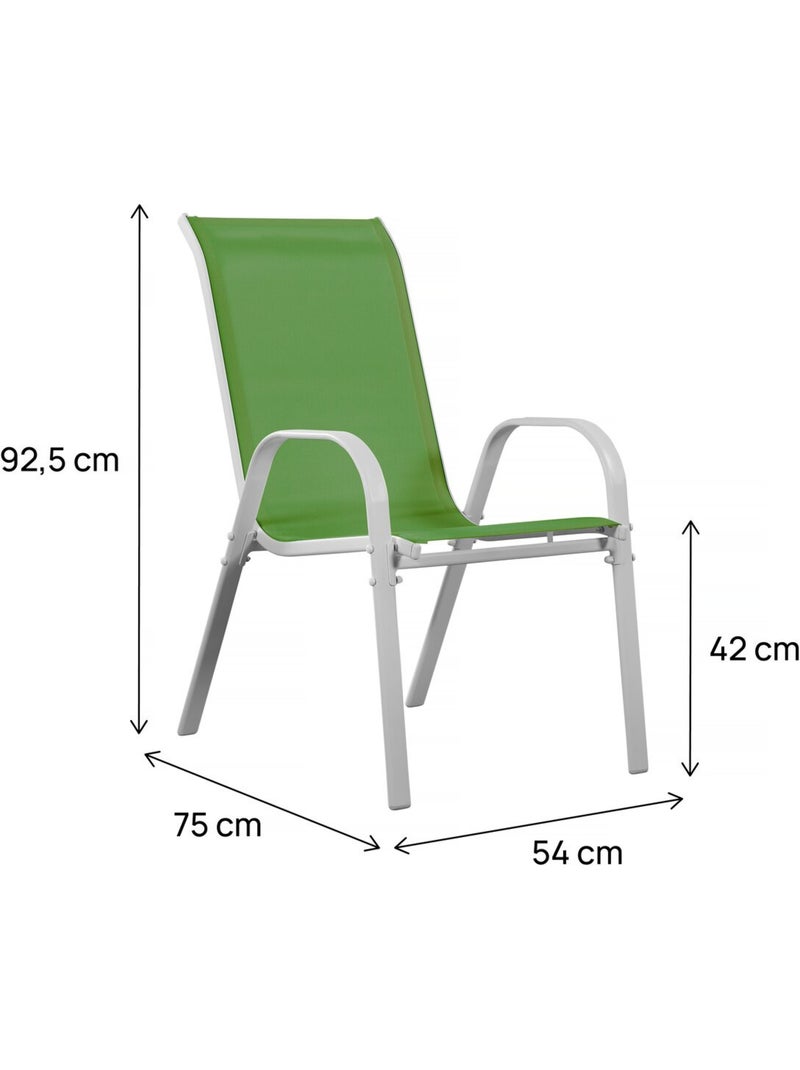 Fauteuil jardin Textilène Vert - Kiabi