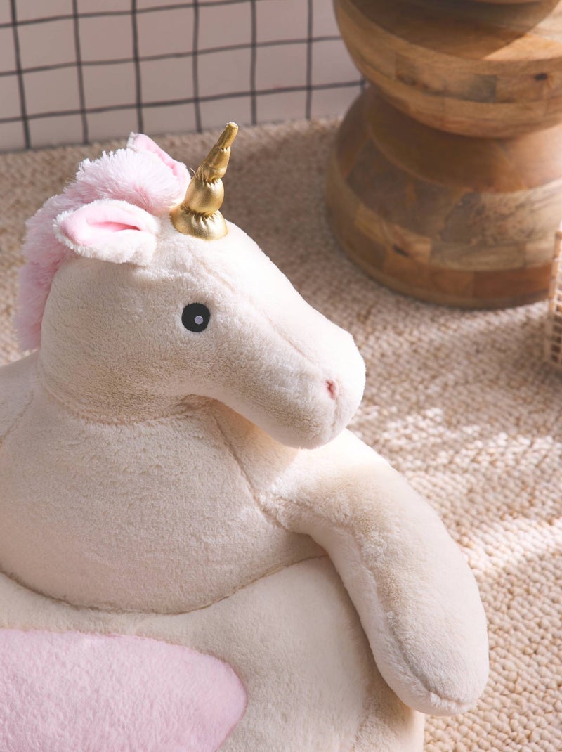 Fauteuil licorne pour enfant Lulu Blanc Rose - Kiabi
