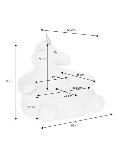 Fauteuil licorne pour enfant Lulu - Kiabi