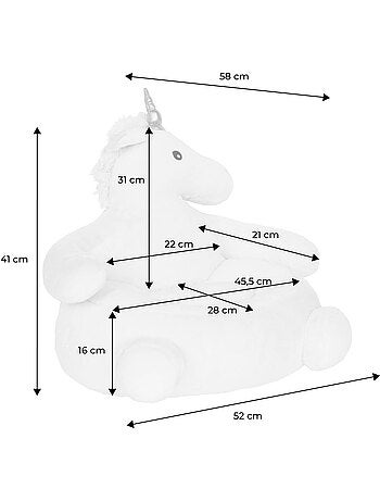 Fauteuil licorne pour enfant lulu