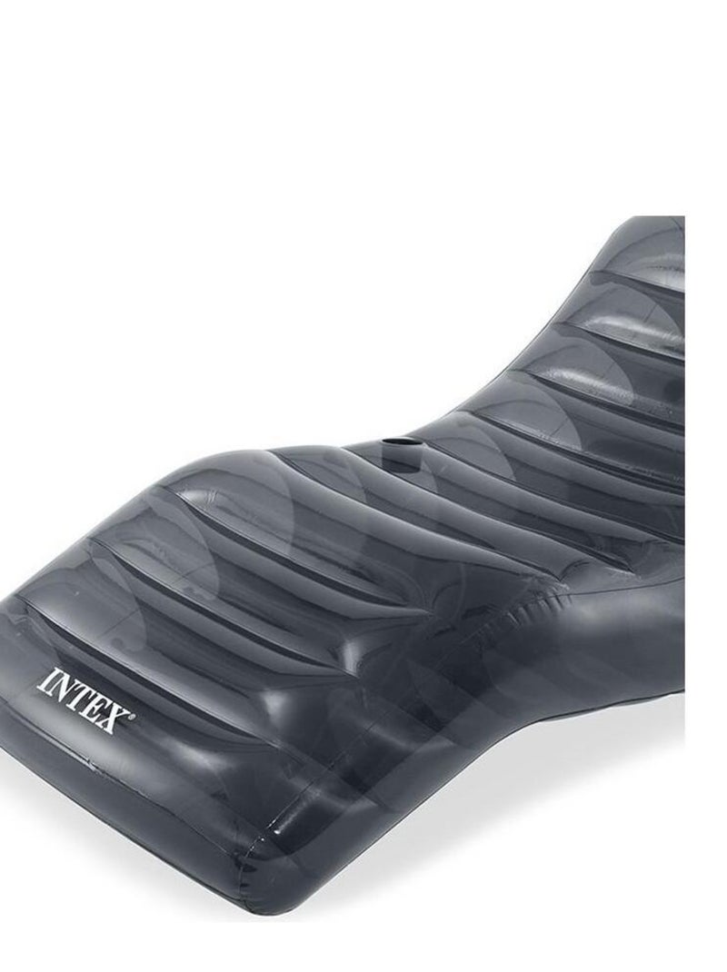 Fauteuil lounge piscine gonflable Carbone Gris - Kiabi