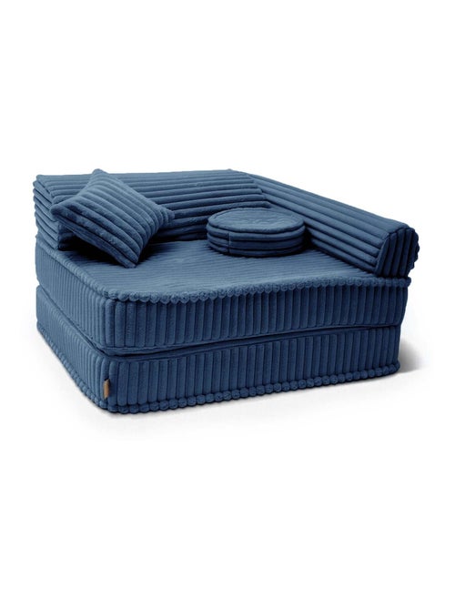 Fauteuil modulable- churros- BLEU NUIT - Kiabi