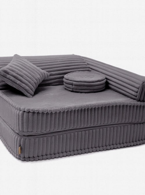 Fauteuil modulable- churros- GRIS CLAIR - Kiabi Fauteuil modulable- churros- GRIS CLAIR - Kiabi