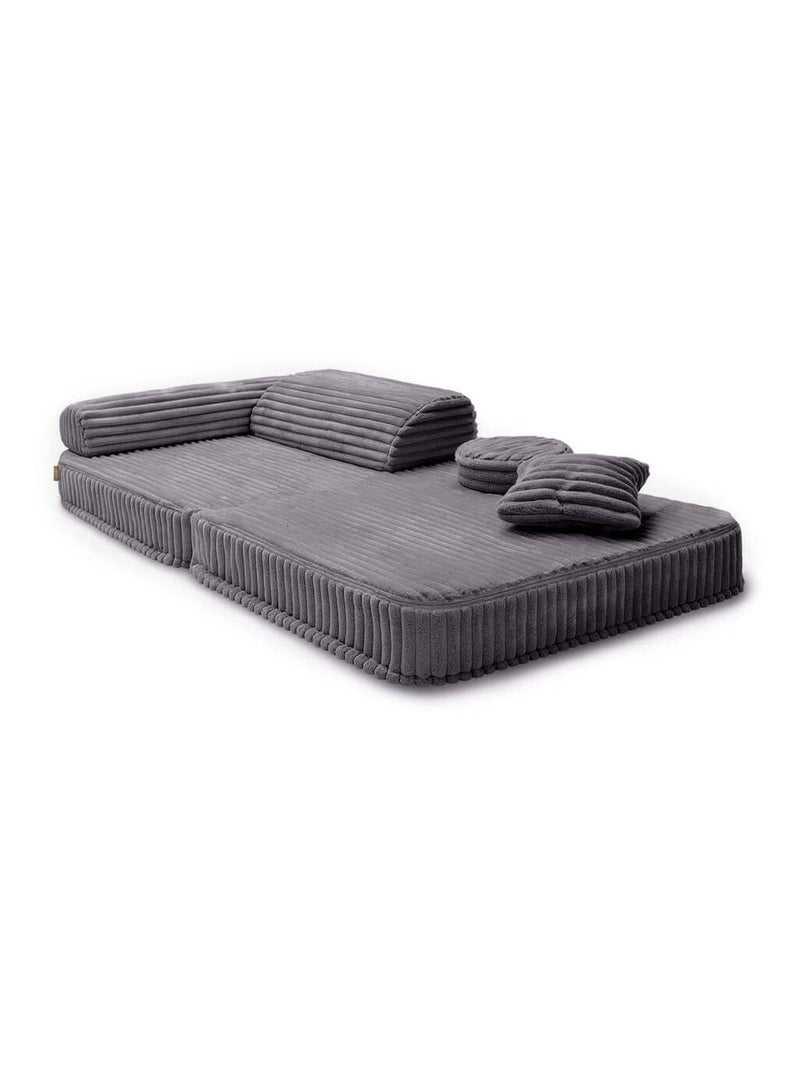 Fauteuil modulable- churros- GRIS CLAIR Gris clair - Kiabi