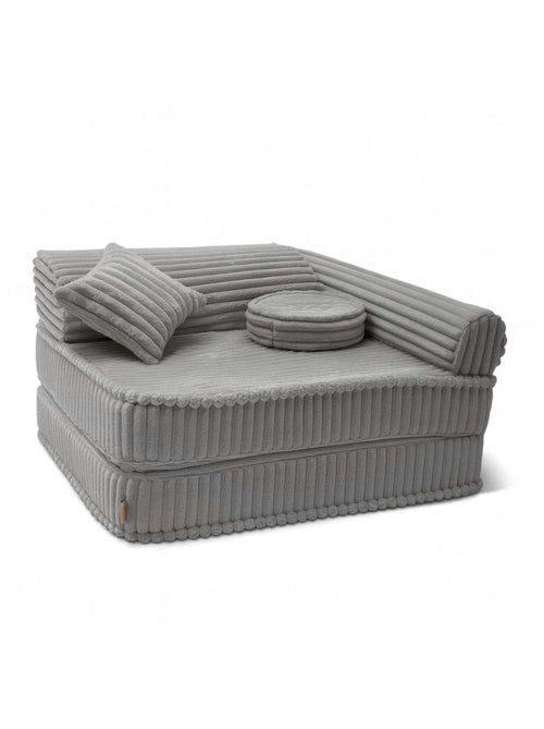 Fauteuil modulable- churros- GRIS POUSSIÈRE DE LUNE - Kiabi