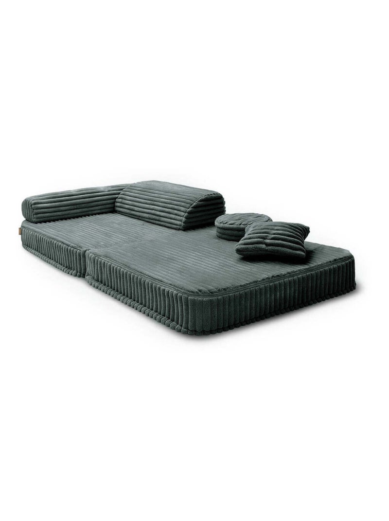Fauteuil modulable- churros- VERT FONCÉ Vert foncé - Kiabi