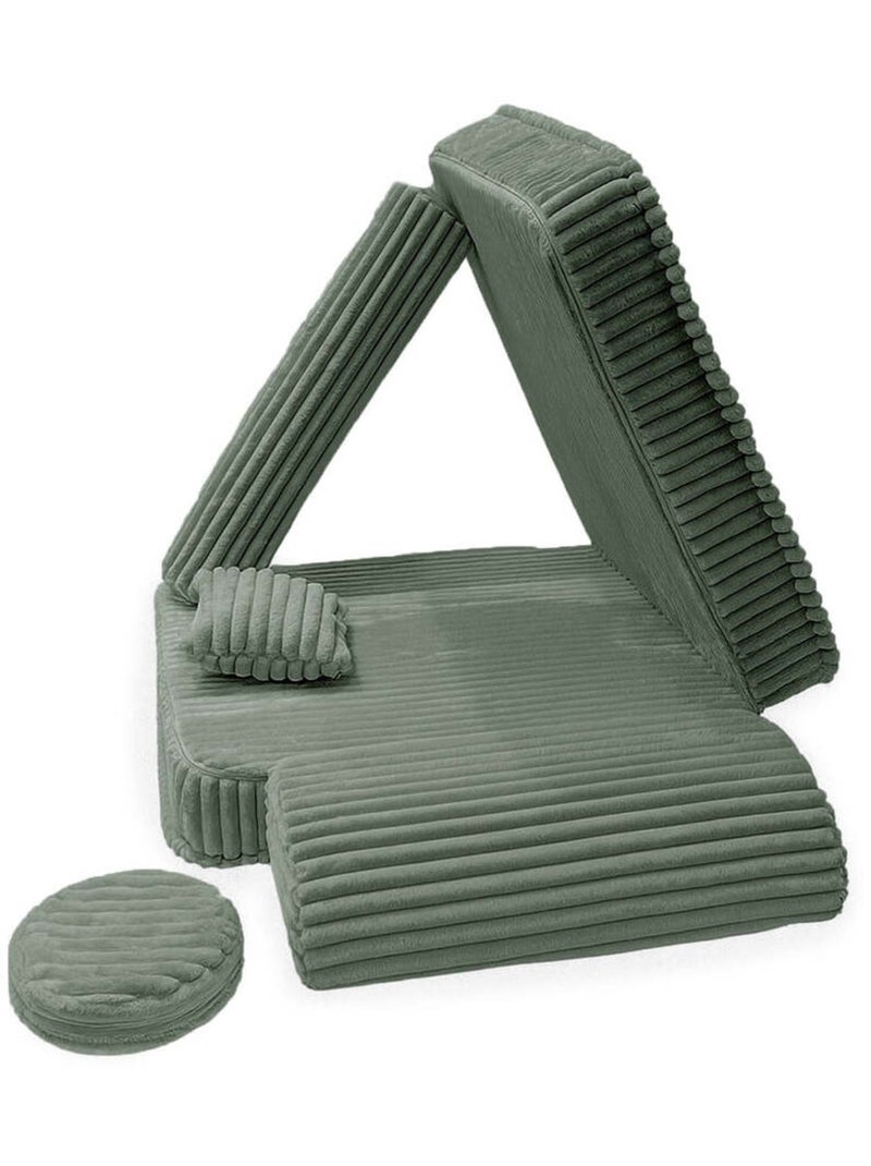 Fauteuil modulable- churros- VERT OLIVE Vert olive - Kiabi