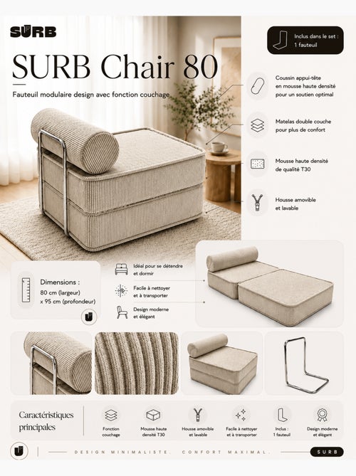 Fauteuil modulable Meow Baby SURB Chair 80 - Kiabi