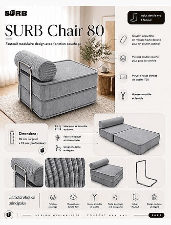 Fauteuil modulable Meow Baby SURB Chair 80
