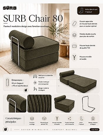 Fauteuil modulable Meow Baby SURB Chair 80