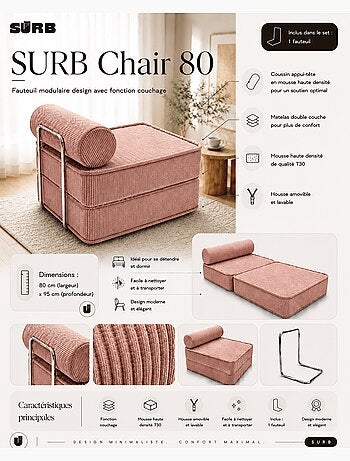 Fauteuil modulable Meow Baby SURB Chair 80