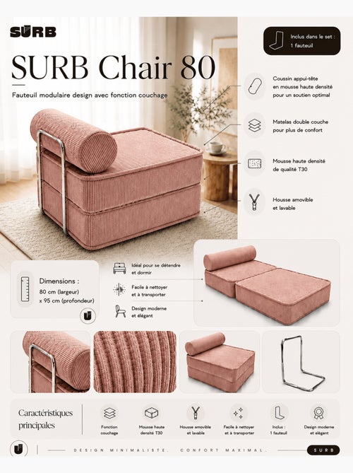 Fauteuil modulable Meow Baby SURB Chair 80 - Kiabi