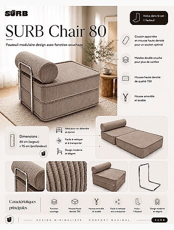 Fauteuil modulable Meow Baby SURB Chair 80