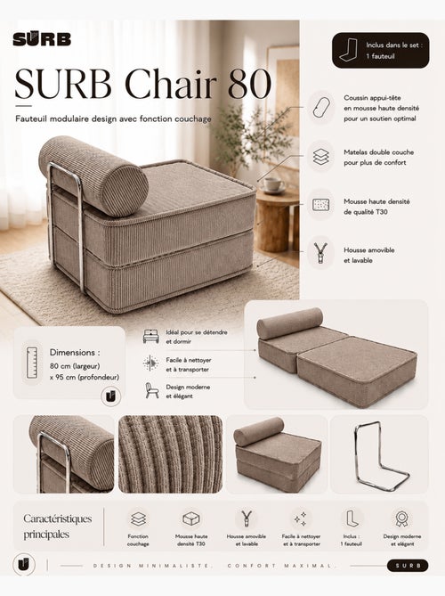 Fauteuil modulable Meow Baby SURB Chair 80 - Kiabi