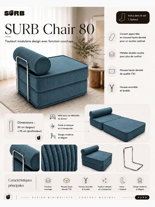 Fauteuil modulable Meow Baby SURB Chair 80 - Kiabi